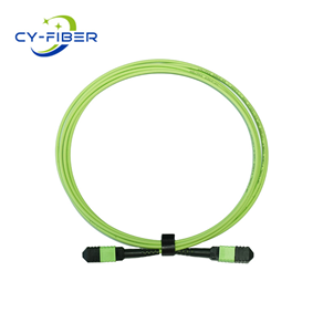 OM5 12芯MPO/MTP® APC（母頭）轉(zhuǎn)MPO/MTP® APC（母頭）多模光纖跳線，極性B